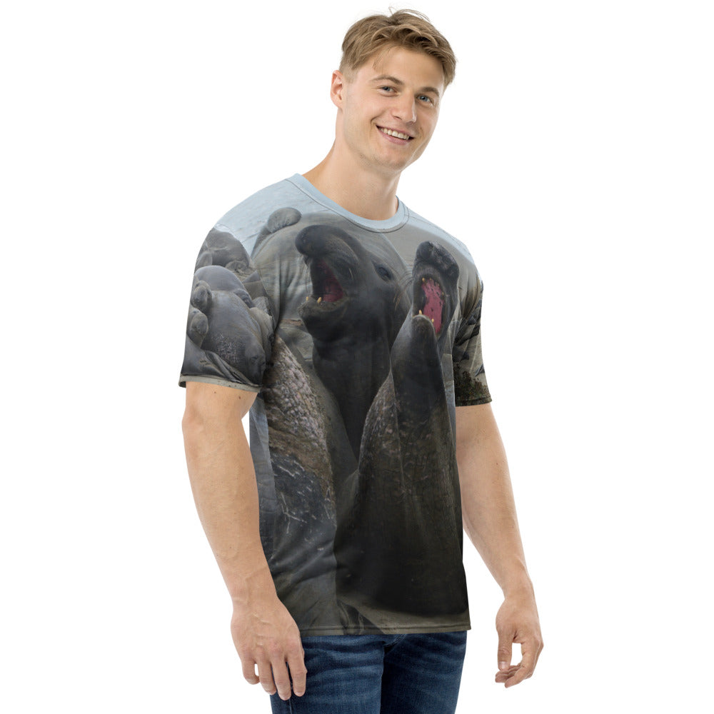 Bull Elephant Seals Men's T-shirt AOP