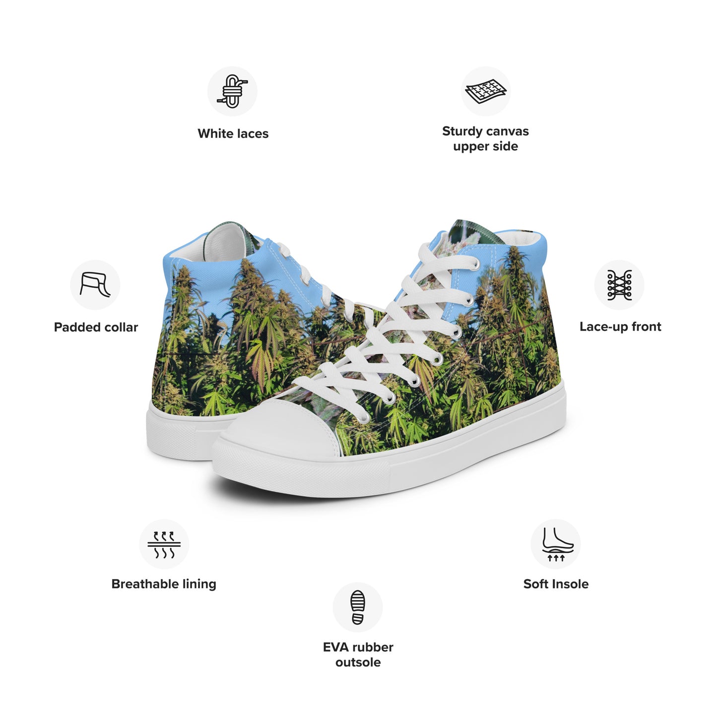 Men’s "High Top" canvas shoes