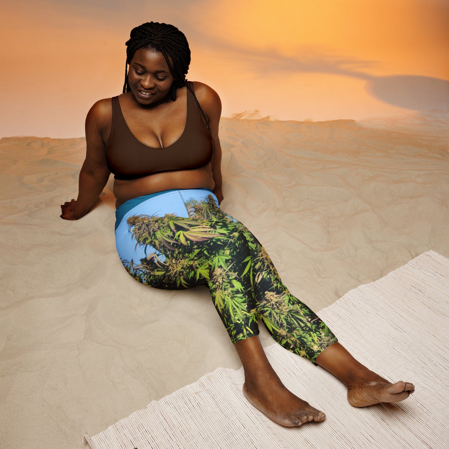 Ganja Yoga Capri Leggings