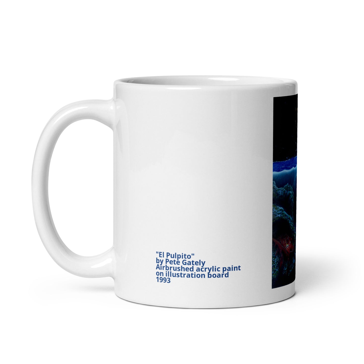 Baja California "El Pulpito" White Glossy Mug