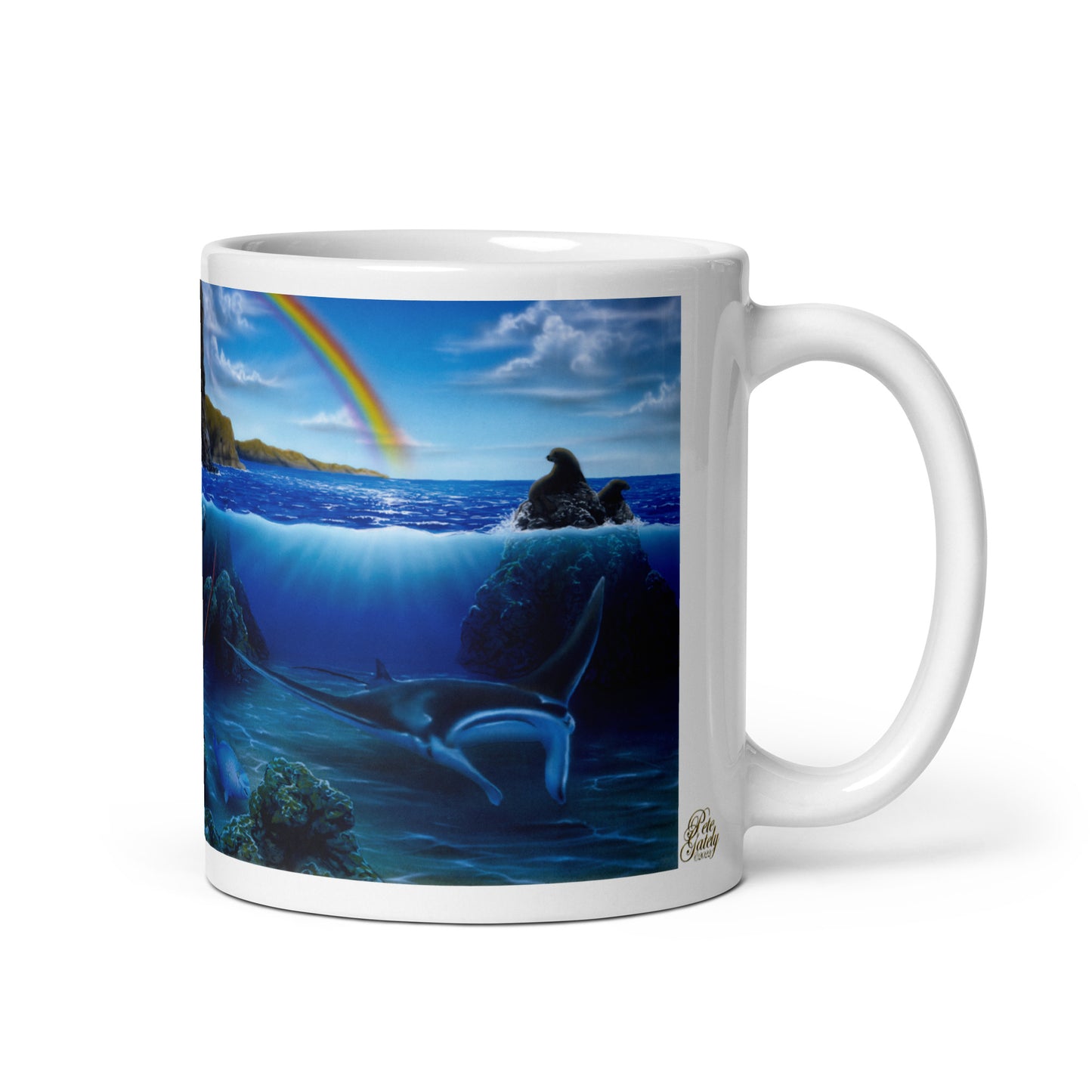 Baja California "El Pulpito" White Glossy Mug