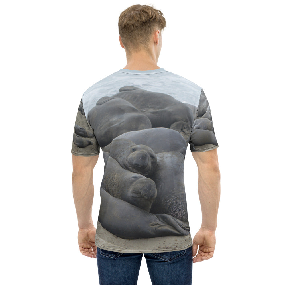 Bull Elephant Seals Men's T-shirt AOP