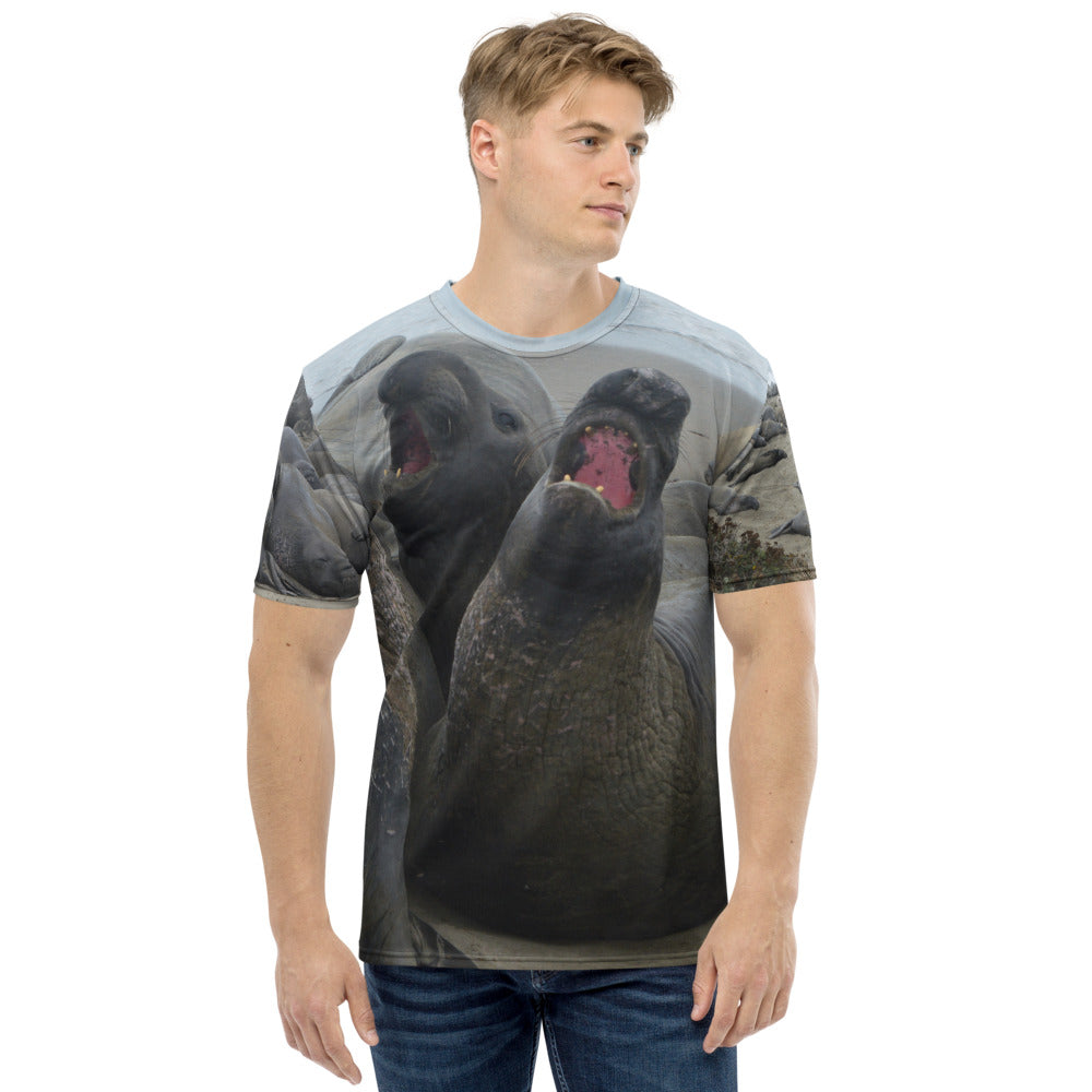 Bull Elephant Seals Men's T-shirt AOP