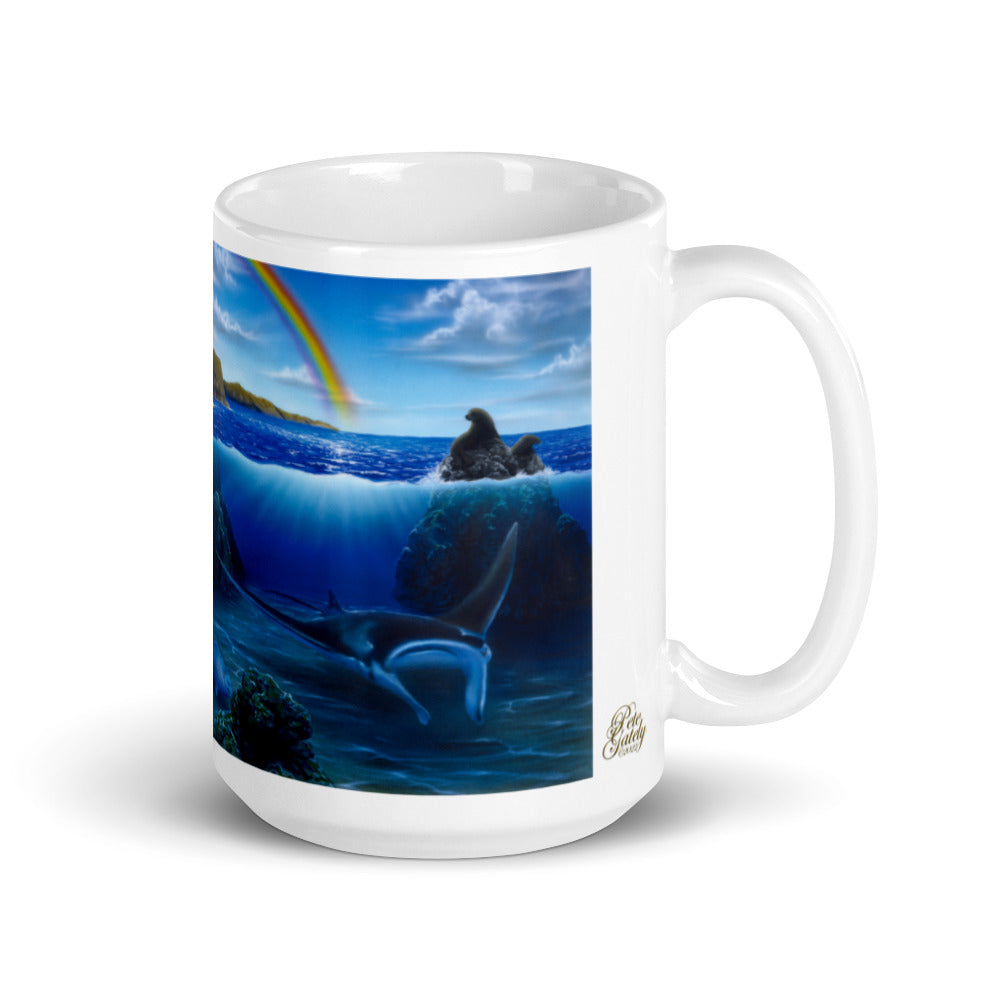 Baja California "El Pulpito" White Glossy Mug